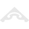 Ekena Millwork Pitch Northwest Architectural Grade PVC Gable Pediment, 60"W x 27 1/2"H x 1"P (11/12) GPP060X028X100NOR - alternate 4